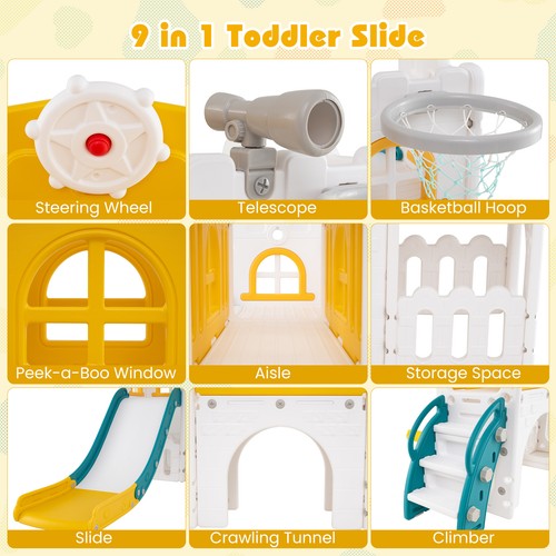 Toddler slide l shaped - in,