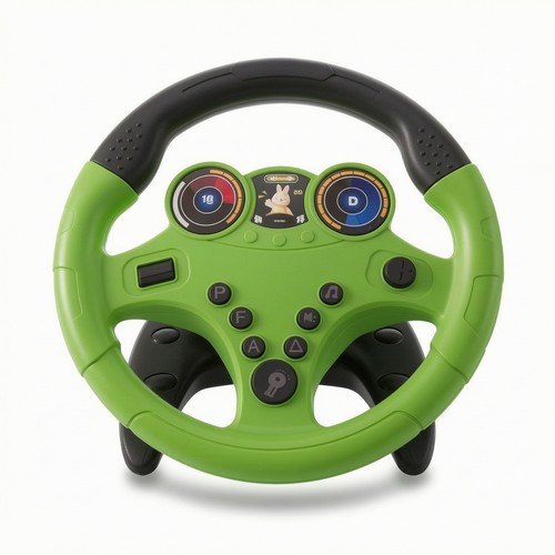 Steering wheel toy with straps - steering,
