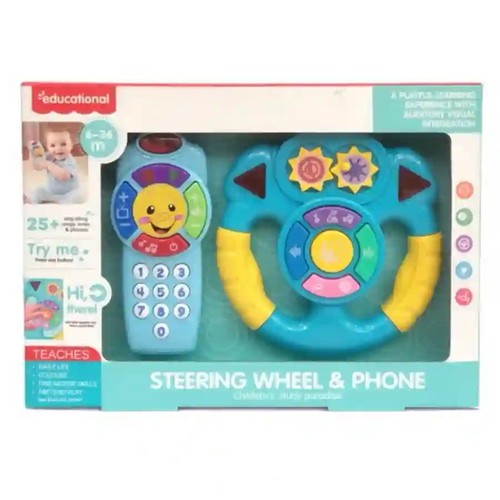 Kids steering wheel - kids, phone