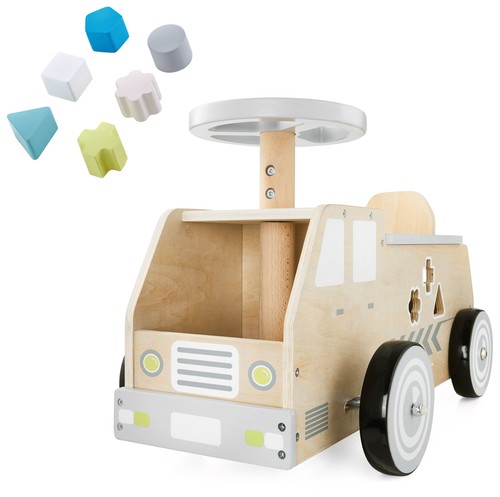 Kids ride wooden car - kids,