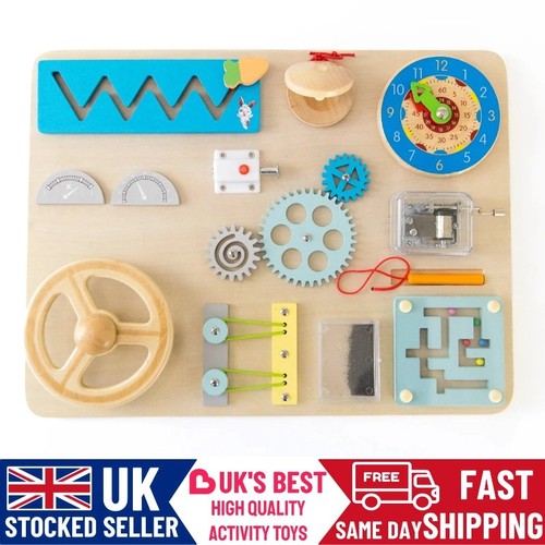 Wooden toys busyboard - wooden,