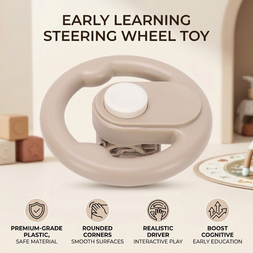 Baby steering wheel toy - baby,