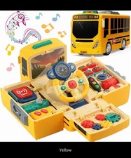 Toddlers Simulate School Bus