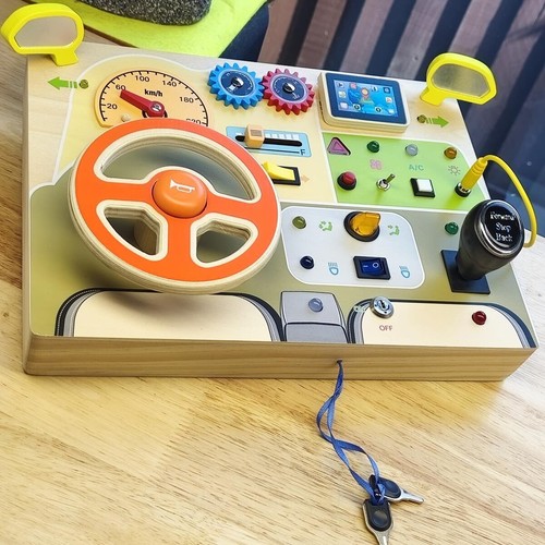 Wooden busy board - wooden,