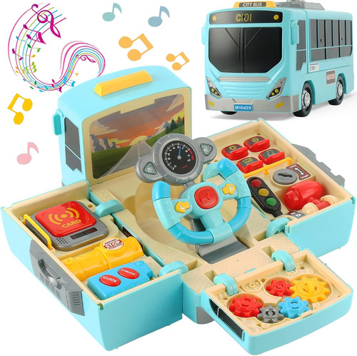 Bus toy with sound and - sound, light