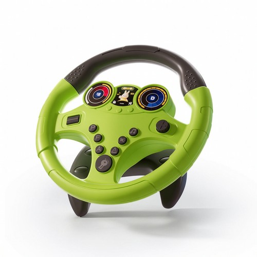 Toy steering wheel with - toy, strap