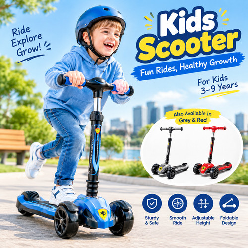 Kids scooter wheel led - scooter, light